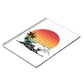 Zonsondergang en golf notitieboek (Linkerzijde)