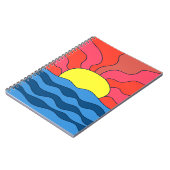 Zonsondergang en golven notitieboek (Linkerzijde)