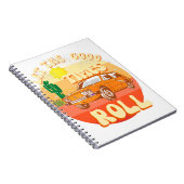 zonsondergang en klassieke auto notitieboek (Rechterzijde)