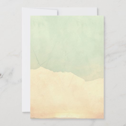 Zonsondergang en Mountain Hills Dubbele Verjaardag Kaart (Achterkant)