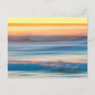 Zonsondergang en Oceaan Cape Disappointment Stat Briefkaart