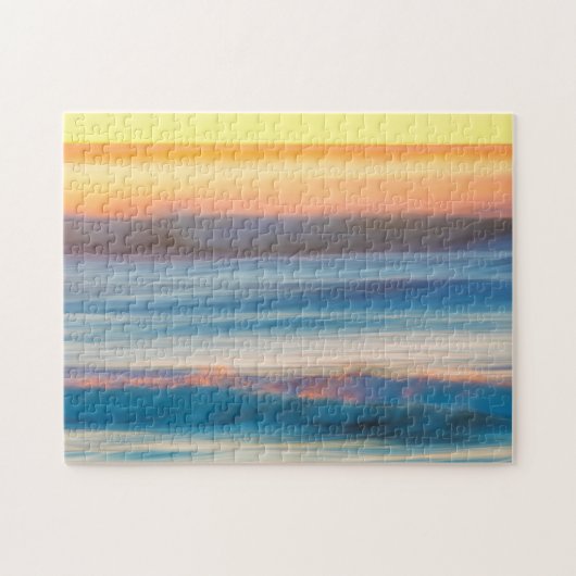 Zonsondergang en Oceaan | Cape Disappointment Stat Legpuzzel (Horizontaal)