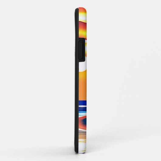 Zonsondergang en Palm Trees Silhouetten Case-Mate iPhone Case (Achterkant/rechts)