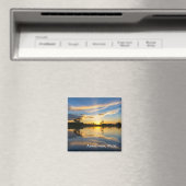 Zonsondergang en reflectie in de Amazone Magneet (Insitu (Vaatwasser))