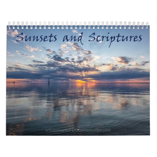 Zonsondergang en Schrift Kalender (Hoes)