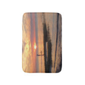 Zonsondergang en Surfplank Badmat (Voorkant Verticaal)