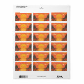 Zonsondergang Etiket (Full Sheet)