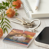 Zonsondergang Familie 1577 Sleutelhanger (Voorkant Rechts)