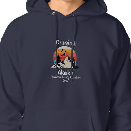 Zonsondergang Familie Cruising Alaska  Personalise T-shirt