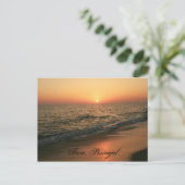 Zonsondergang: Faro, Portugal Briefkaart (Staand voorkant)