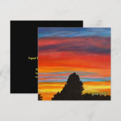 zonsondergang feestdagenkaart (Voorkant / Achterkant)