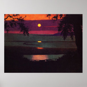 Zonsondergang - Felix Vallotton Poster