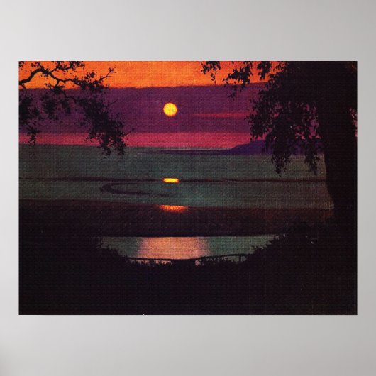 Zonsondergang - Felix Vallotton Poster (Voorkant)