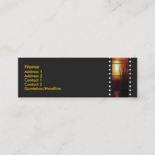 Zonsondergang Filmstrip Profielkaart Mini Visitekaartje