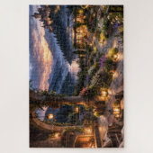 Zonsondergang Fireside Terras Legpuzzel (Verticaal)