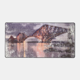 Zonsondergang Firth of Forth spoorbrug Bureaumat