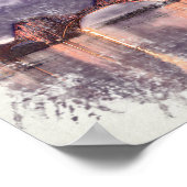 Zonsondergang Firth of Forth spoorbrug Poster (Hoek)