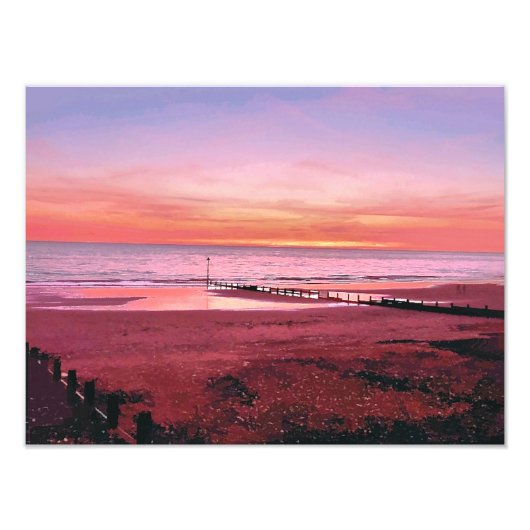ZONSONDERGANG FOTO AFDRUK (Voorkant)