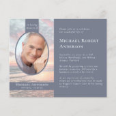 Zonsondergang Foto Herdenking van het Leven Herden (Voorkant)