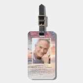 Zonsondergang Foto Memorial Bagagelabel (Voorkant verticaal)