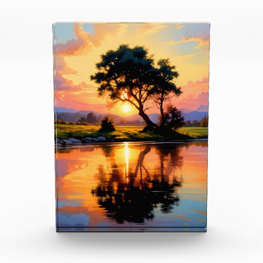 zonsondergang fotoblokken (Voorkant)