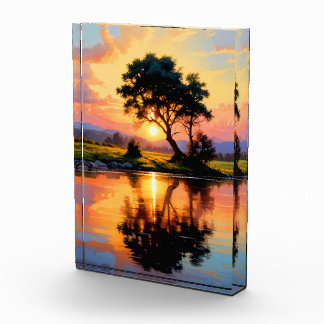 zonsondergang fotoblokken