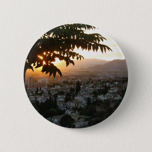 Zonsondergang Fotografie Ronde Badge Button 5,7 Cm (Voorkant)