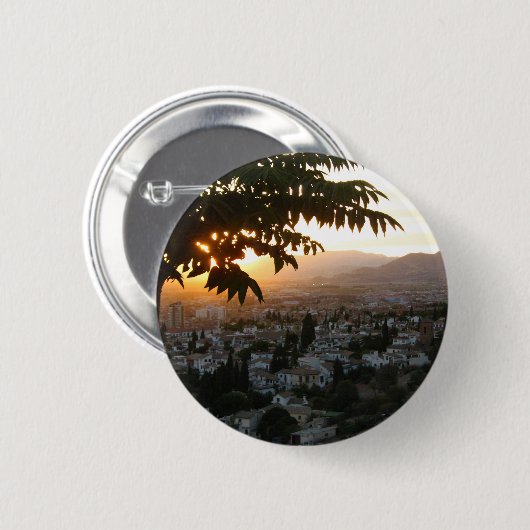 Zonsondergang Fotografie Ronde Badge Ronde Button 5,7 Cm (Voorkant /achterkant)