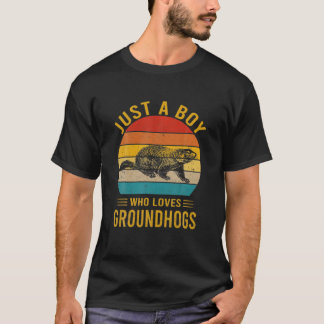  zonsondergang gewoon een jongen die van de aardho t-shirt