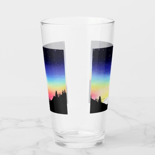 zonsondergang glas (Rechts)
