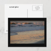 zonsondergang gloed ansichtkaart briefkaart (Voorkant / Achterkant)