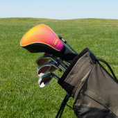 Zonsondergang Gloed Ombre Aangepast Golfheadcover (Insitu)