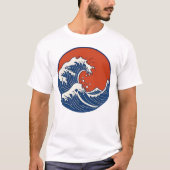 Zonsondergang Golf. T-shirt (Voorkant)