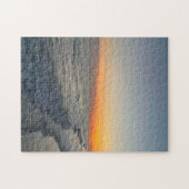 Zonsondergang Golven Legpuzzel (Horizontaal)