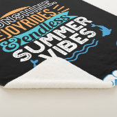 Zonsondergang Golven & Zomer Avonturen - Cool Summ Sherpa Deken (3/4)