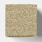 Zonsondergang Gouden Glitter "Dank u" Classic Favo Bedankdoosjes (Bovenkant)