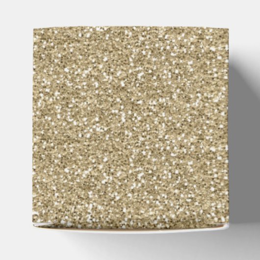 Zonsondergang Gouden Glitter "Dank u" Classic Favo Bedankdoosjes (Bovenkant)