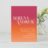 Zonsondergang Gradiënt Sinaasappel Viva Magenta Mi Kaart (Staand voorkant)