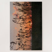 zonsondergang granen legpuzzel (Verticaal)