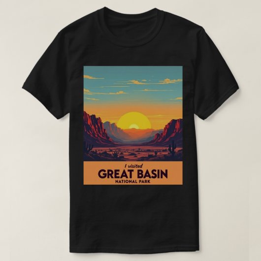 zonsondergang Great Basin National Park - Nevada T-shirt (Design voorkant)