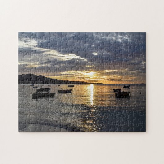 Zonsondergang Grenada Cariben. Legpuzzel (Horizontaal)