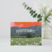 Zonsondergang Hemel en Bergen Perseverance Ansicht Briefkaart (Staand voorkant)