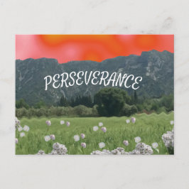 Zonsondergang Hemel en Bergen Perseverance Ansicht Briefkaart