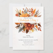 Zonsondergang Herfst Bloemen Bachelorette Party Kaart (Voorkant)