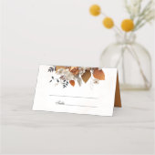 Zonsondergang Herfst Bloemen Huwelijk Plaatskaartje (Voorkant)