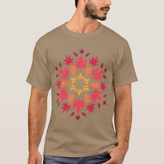 Zonsondergang herfst t-shirt (Voorkant)