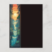 Zonsondergang Herfsten Briefkaart (Voorkant)