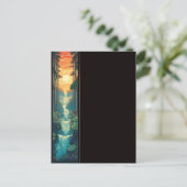 Zonsondergang Herfsten Briefkaart (Staand voorkant)
