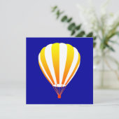 zonsondergang hete luchtballon kaart (Staand voorkant)