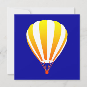 zonsondergang hete luchtballon kaart